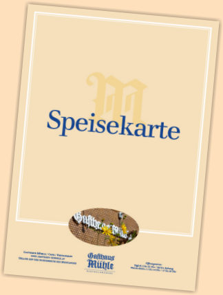 speisekarte gasthaus muehle